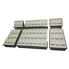 Høyglanset hvit klokkedisplay